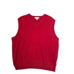 Cypress Links Sweater Vest 100% Cotton Knit Size XL Golf Layering